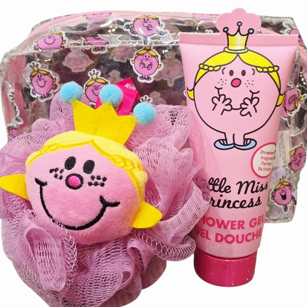 Little Miss Princess Shower Gel & Puff Gift Set w/Confetti Bag